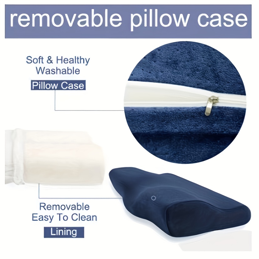 Butterfly-shaped snore-stopping pillow Anti-snoring Neck-protecting Pillow Repair Sleeping Side Pillow Core Memory Cotton Pillow