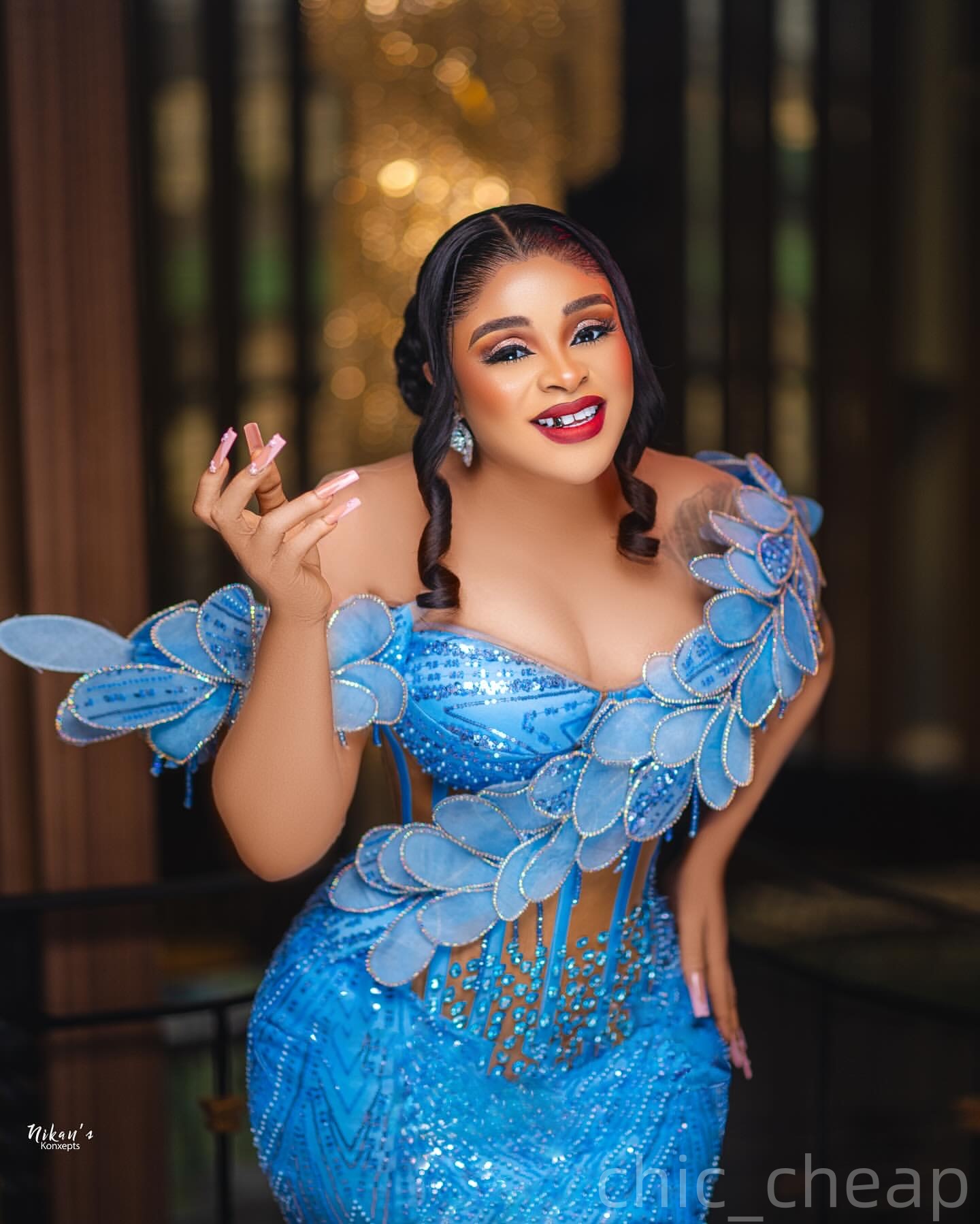 Blue Mermaid Prom Dresses 2025 Appliques Crystals Sequined Evening Formal Party Second Birthday Engagement Gowns Plus Size Dress For Special Occasions