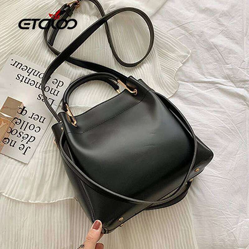 Soft Leather Handbag High Quality Women Shoulder Shopper Tote Bucket Bag Fashion Women's Handbags 2024 New