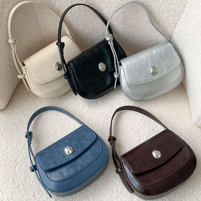 Korean Style Underarm High-end Saddle Single Shoulder Crossbody Bag for Women Versatile Ins Niche Handbag