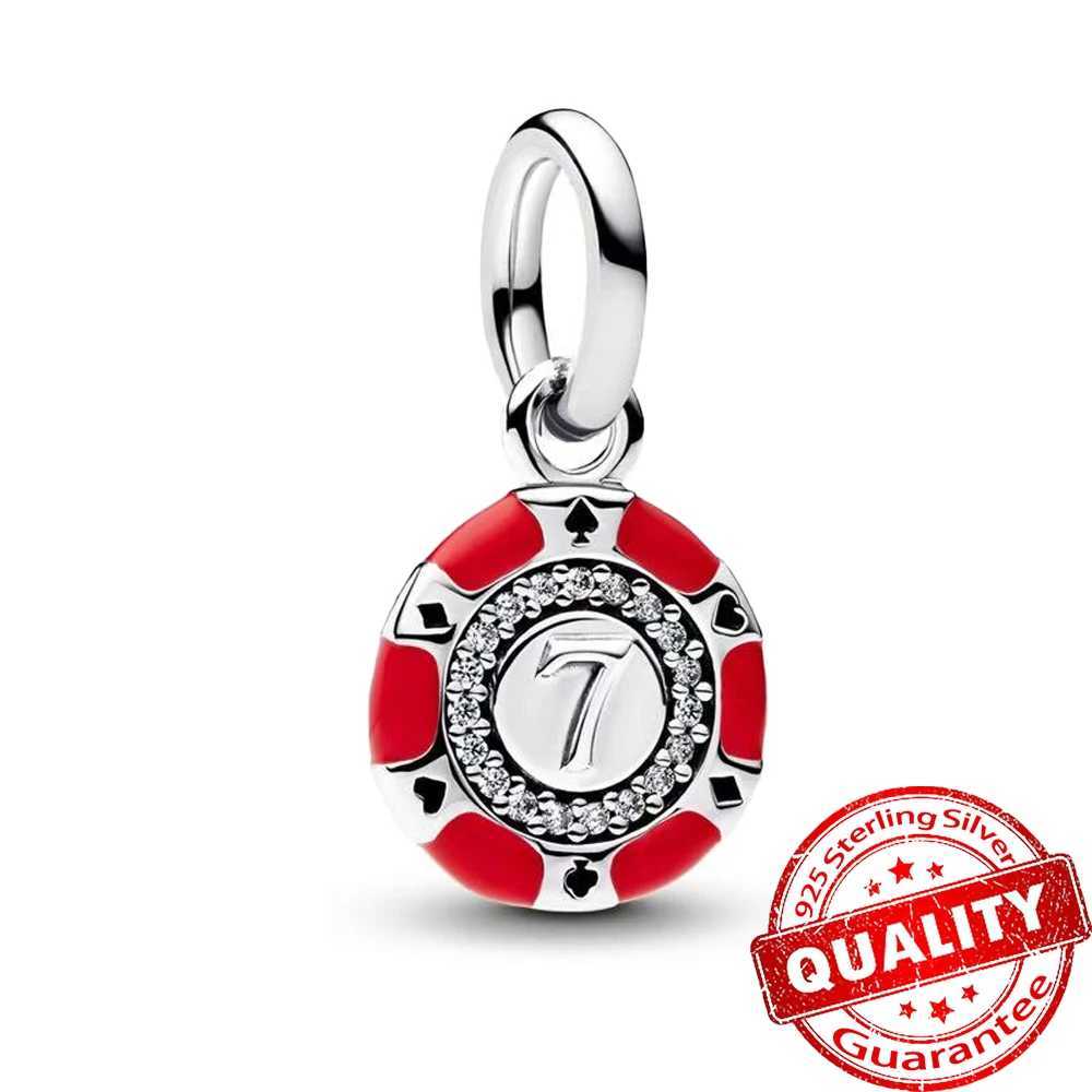 New S925 Sterling Silver Football Beads Two Tone Stone Charm Fit Original Bracelet DIY Jewelry Accessories XJ250607