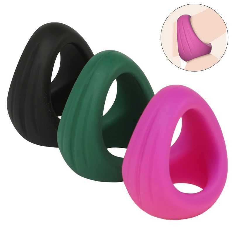 Triangle Penis Ring Cock Ring Male Chasity Cage Scrotum Bondage Ball Stretcher Delayed Ejaculation Sex Toy for Men Sex Shop XJ250607