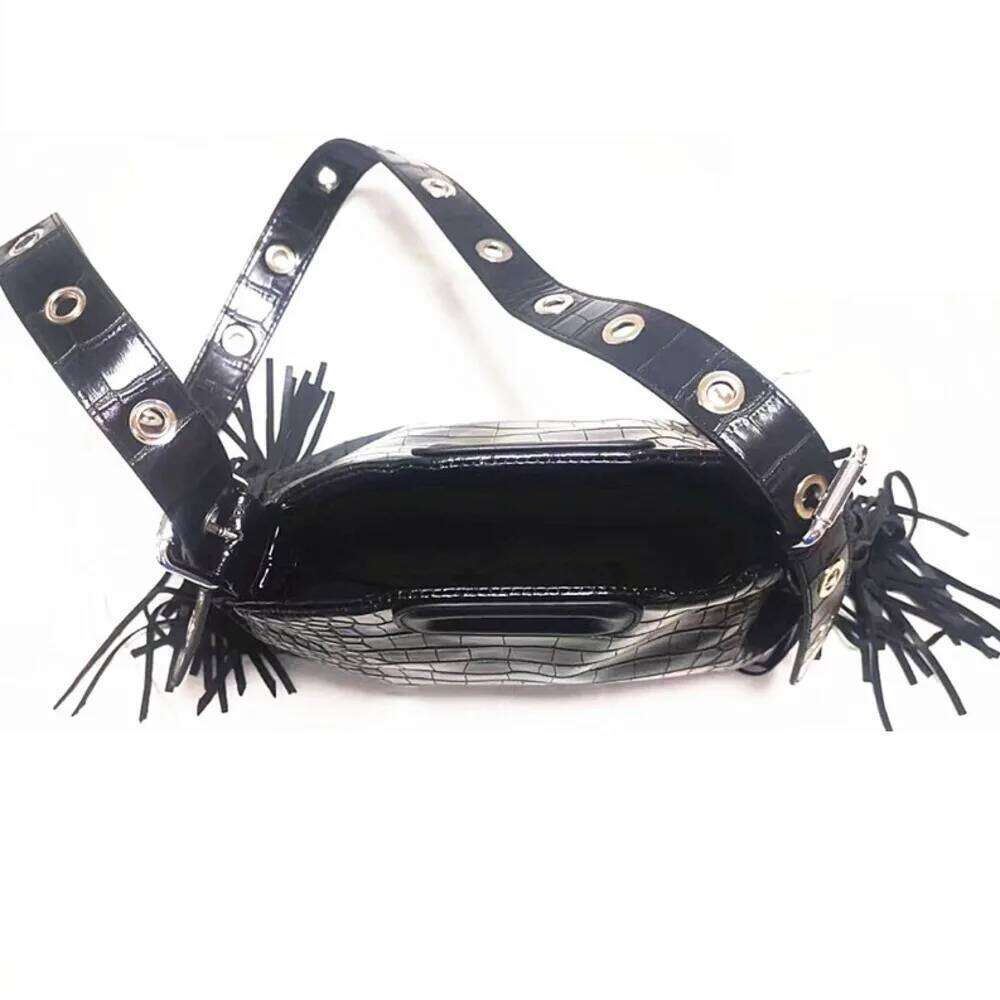 New Woman Shoulder Fashion Tassel Handbag Pu Small Square Soft Leather Crossbody Bag For Girl Sac A Main