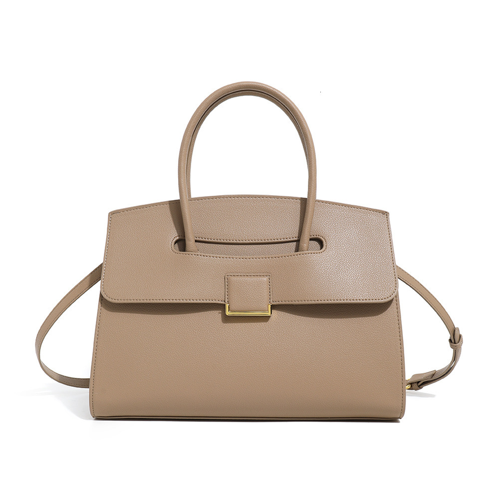 Free Shipping Women's Handbag Designer Bags Briefcase Women's Commuter Texture Genuine Leather Original Niche Tote Luxury Bag Large Capacity