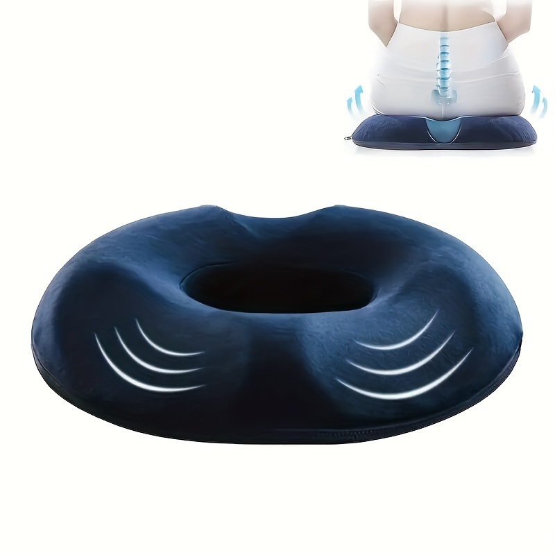 Side-cut cushion breathable memory cotton office sedentary waist artifact ass cushion stool cushion beautiful buttocks computer chair ring cushion