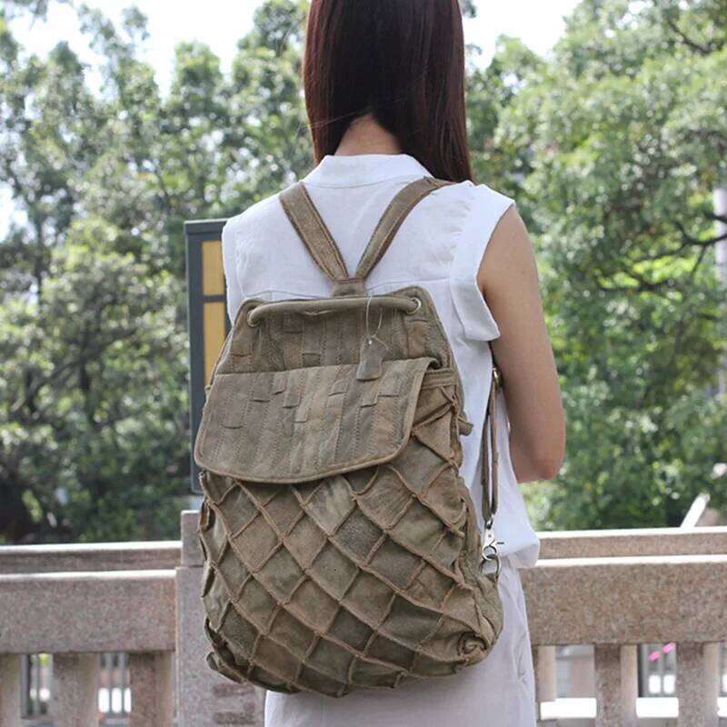Genuine Leather Women's Backpack Female Handbags Portable Tote Bag Soft Thick Cowhide Large Capacity Shoulder Messenger Bags 2025/06/07