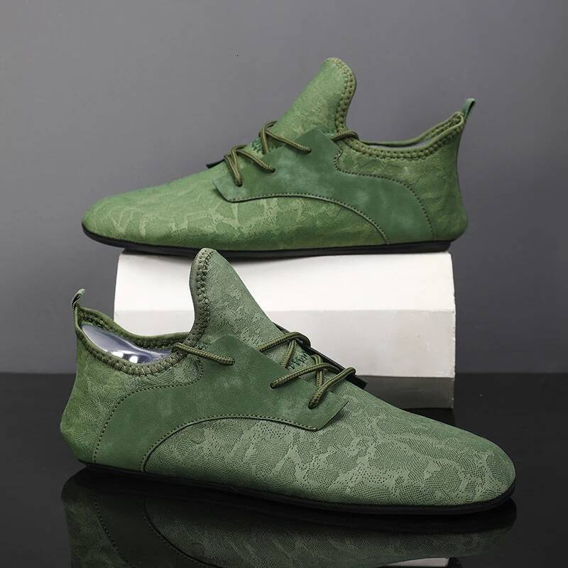 Ddmyoutdoor MAEDEF Men S Casual Flat Lightweight Comfortable Thin Bottom Lace Up Shoe Driving Walking Shoes Footwear Outdoor Shoes