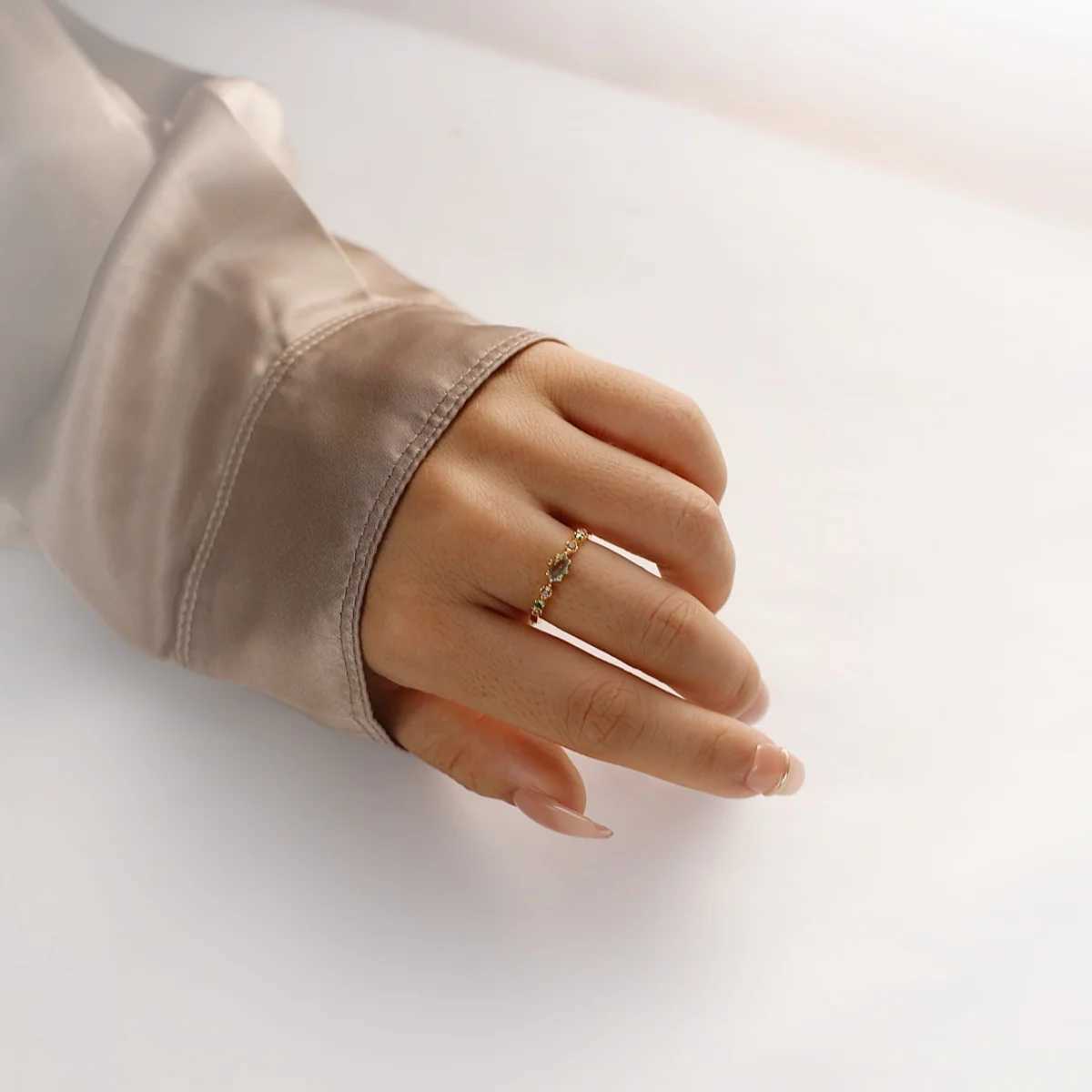 S925 Sterling Silver Ring for Women Sparkling Art Zircon Inlaid 18k Gold Plating Elegant Gift Jewelry XJ250606