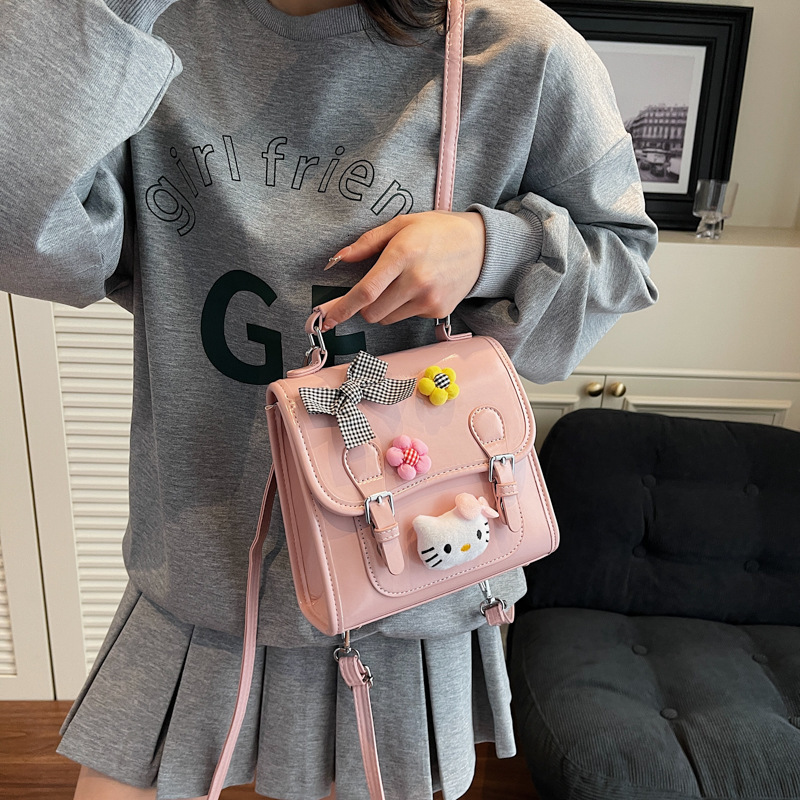 designer bag Niche Backpack for Women, Fashionable Korean Version 2025 New Cute Casual School Bag, Lightweight Travel Small Backpack