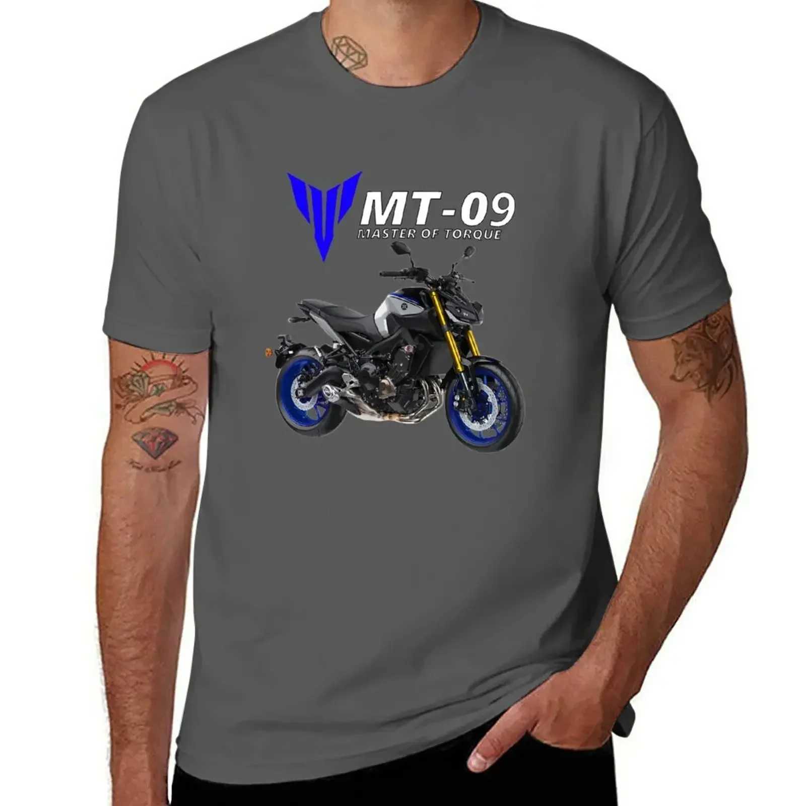 Short sleeve tee mens t shirt graphic MT-09 Motorcycle T-Shirt plain graphic men clothing harajuku 2024 funny SUMMER style tops W250607