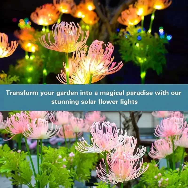 Garden Summer External Solar Lights Eternal Flower Sunflower LED Solar Lawn Lamp Festival Outdoor Wedding Camping Party Decoration W250607