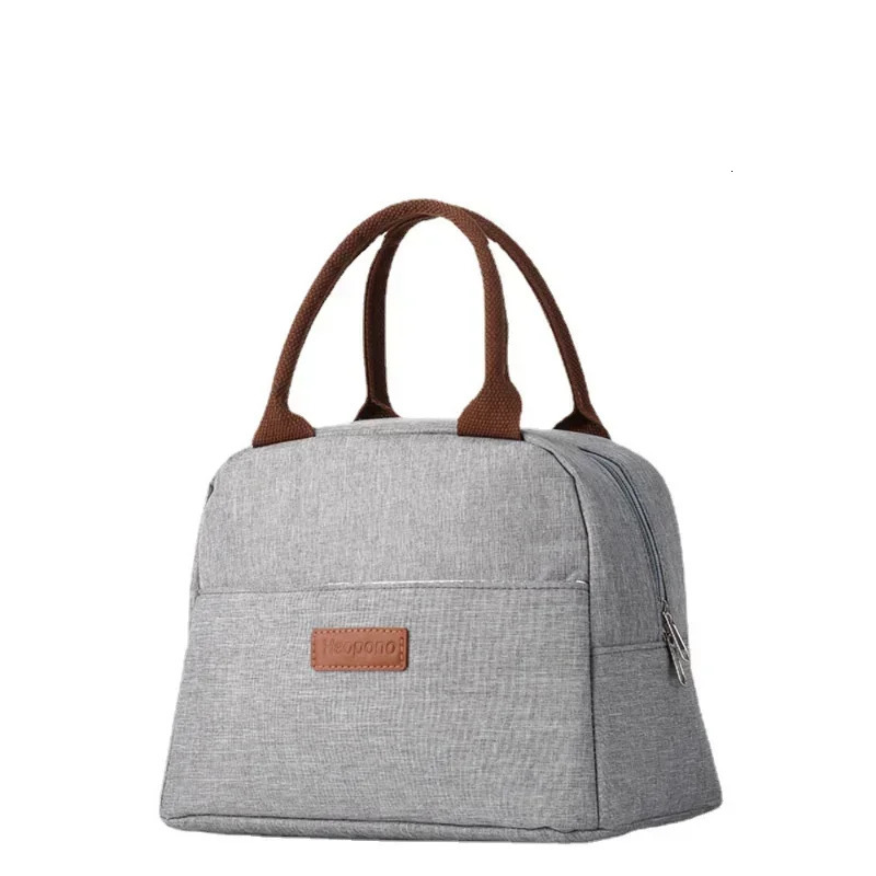 Foil Portable Aluminum Cooler Bag Stock Oxford Cloth Soft Handle Ladies Lunch Bags Large Capacity Thermal Food Bento Handbag 250606