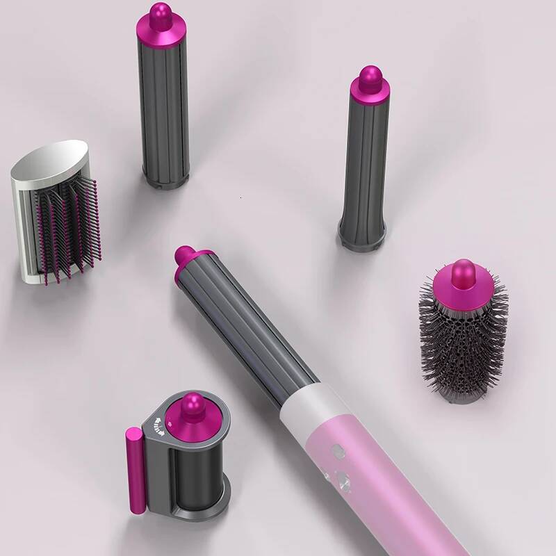 6In1 Hot Air Brush Wrap Multi Professional Auto Curling Iron Straightener 20/30Mm Hair Curly Dryer Styler