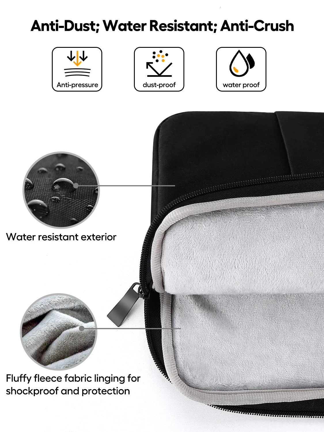 UPERFECT 22 Portable Monitor Case Polyester Laptop Sleeve Protective Computer Cover Carrying Bag Briefcase for 22 inch MAX 22 250603