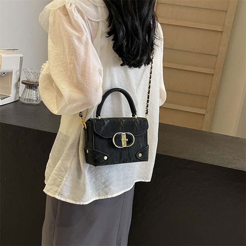 designer High-end Silver Small Bag for Women 2025 New Trendy Fashion Versatile Crossbody Bag Popular Hot Handbag Small Square Bag