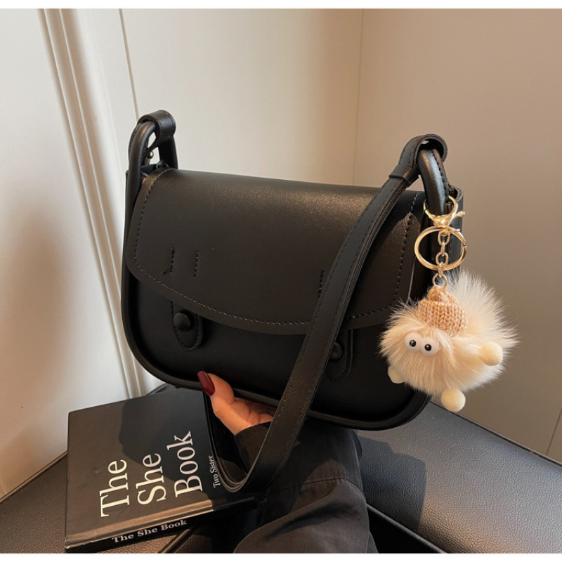 Brand High Quality New Style New Fashion Niche Small Bag Single Shoulder Textured Underarm Versatile High-end Crossbody Saddle Bag New Free Delivery D