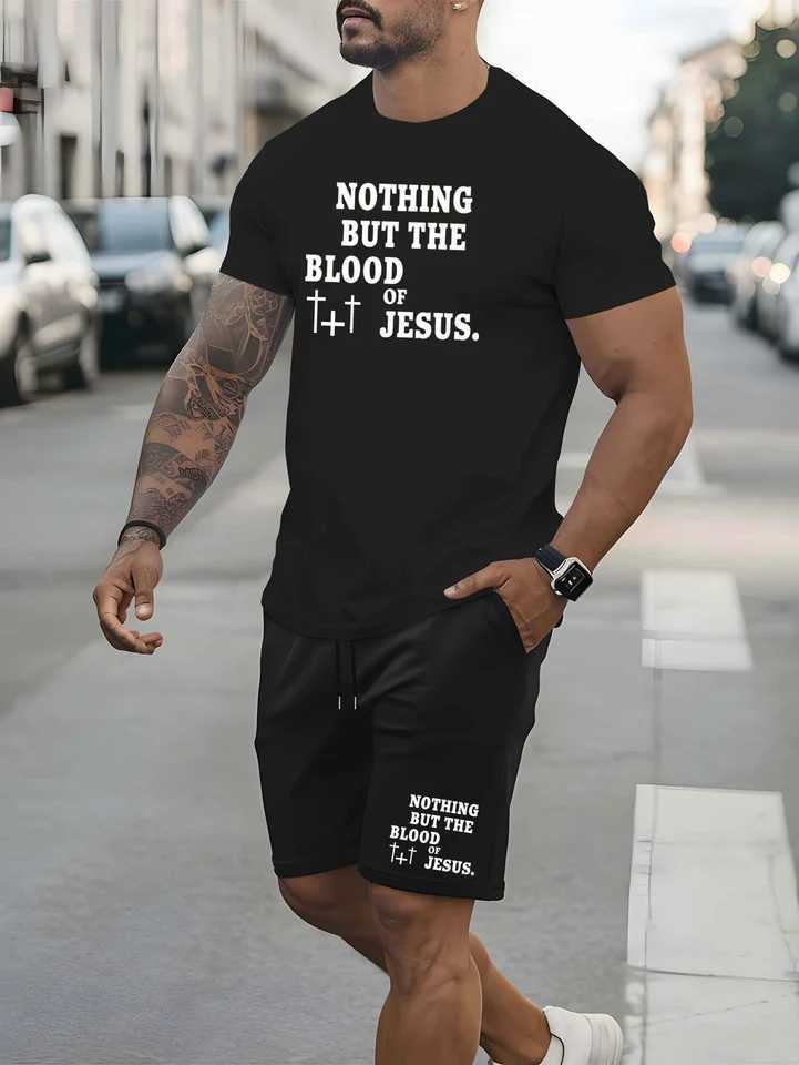 The 2025 summer new mens suit features 3D printed patterns casual and comfortable round neck short sleeves and shorts.It is W250609