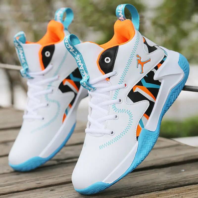 ddmyoutdoor Brand Professional Men S White Red Shoes Comfortable Casual Sneakers Anti Skid High Top Couple Women Basketball Boots Outdoor Outdoor Shoe