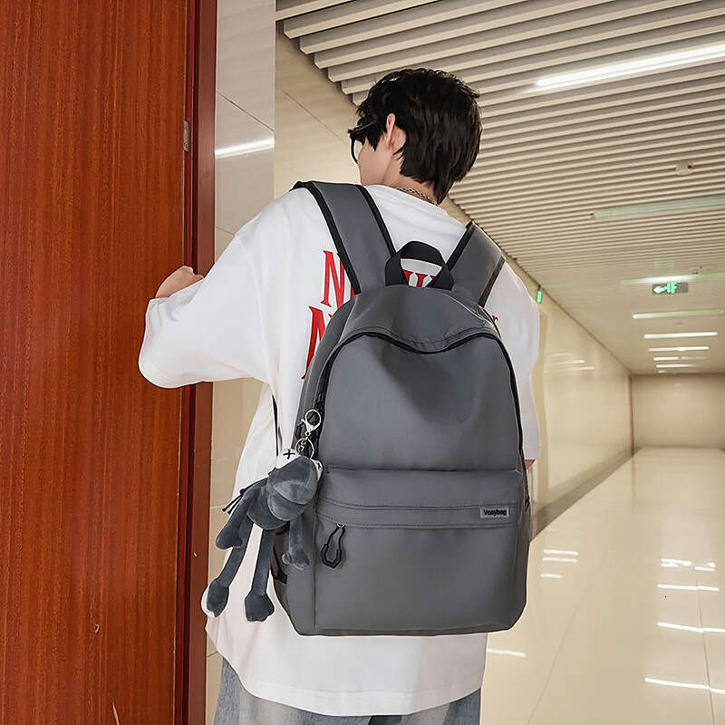 Men's Simple Large Capacity New Korean Style Travel Women's Casual Trendy College Student Backpack