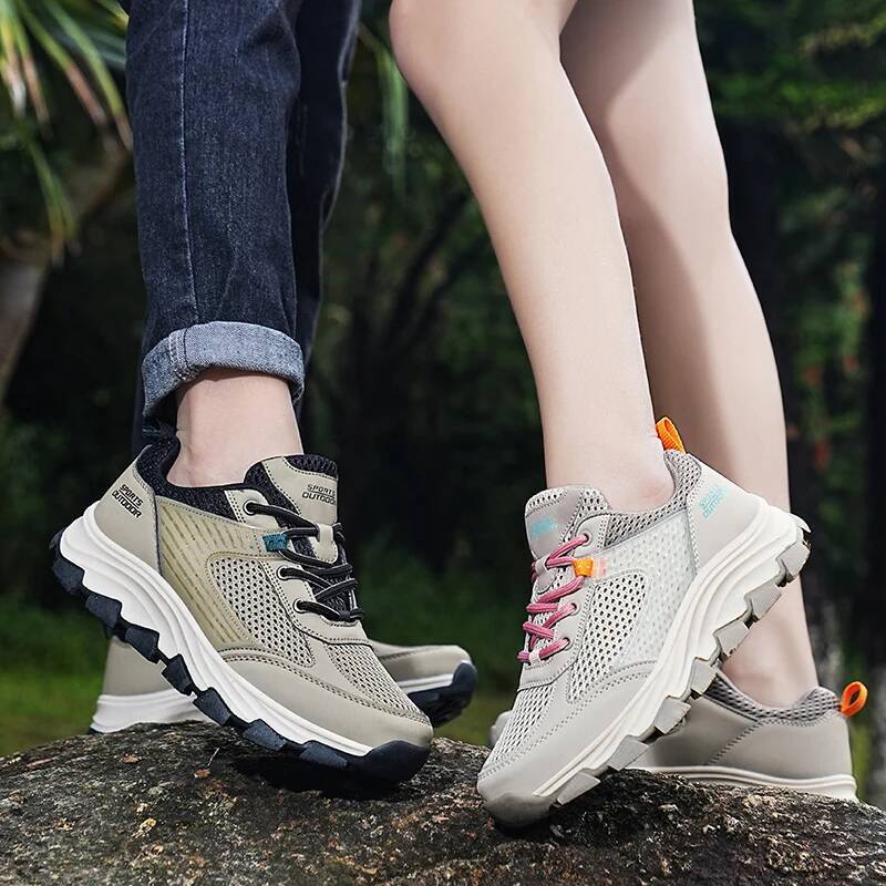 ddmyoutdoor Men Casual Sneakers Women Outdoor Mesh Black Running Breathable Lightweight Sport Shoes Athletic Jogging Tenis Walking Shoe Outdoor Shoes