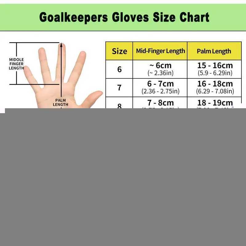 New Latex Football Goalkeeper Gloves Thickened Football Professional Protection Goalkeeper Soccer Goalie Gloves Adults Teenager XJ250606