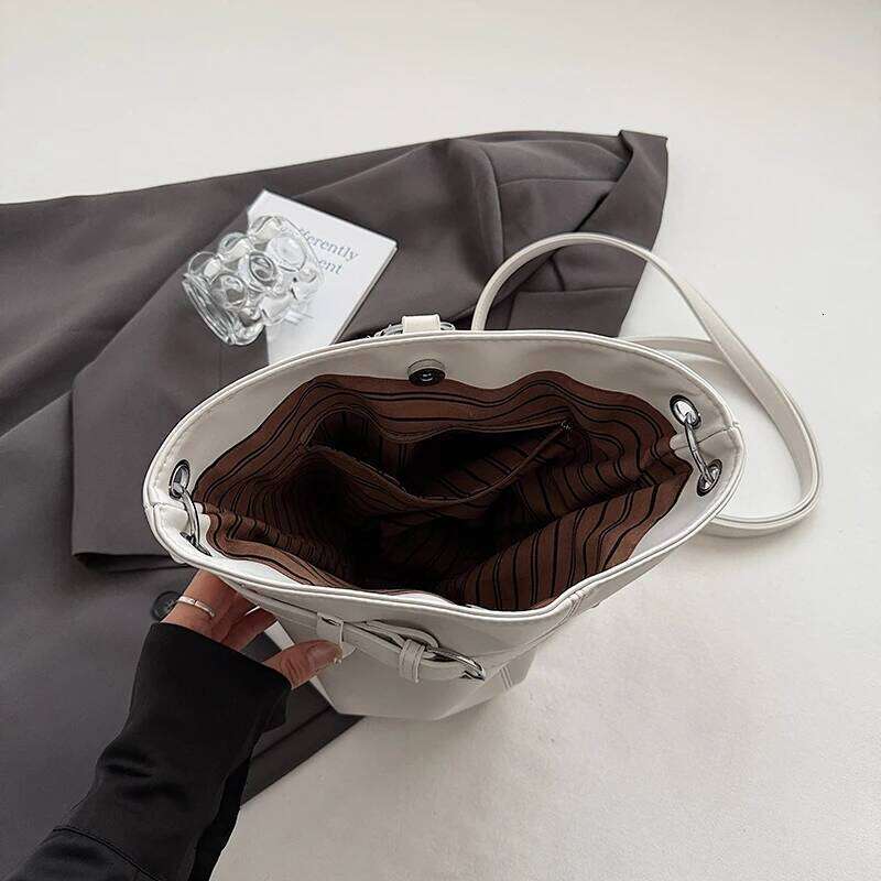 LEFTSIDE PU Leather Crossbody Lady Shoulder Bag for Women 2025 Summer New Trend Fashion Handbags School Bags Backpacks