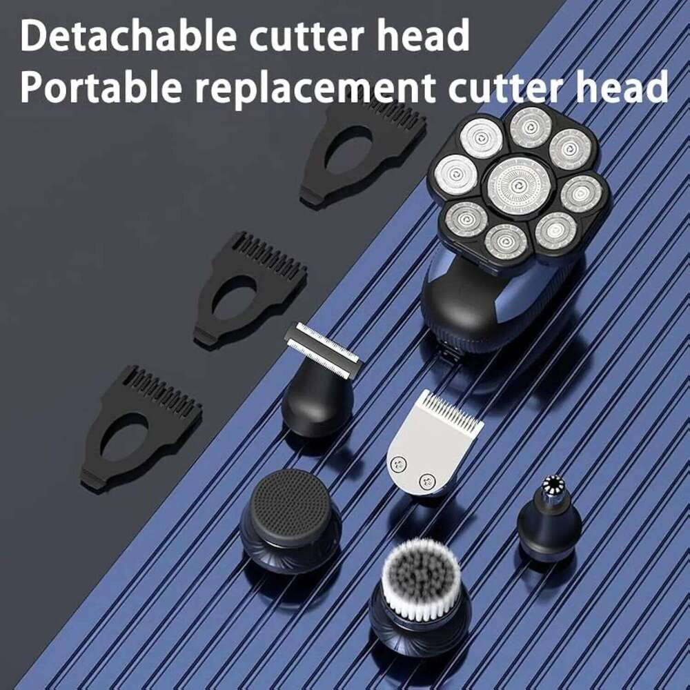 Electric Shaver For Men 9D Independently Floating Cutter Head Waterproof Razor Multifunction USB Charging