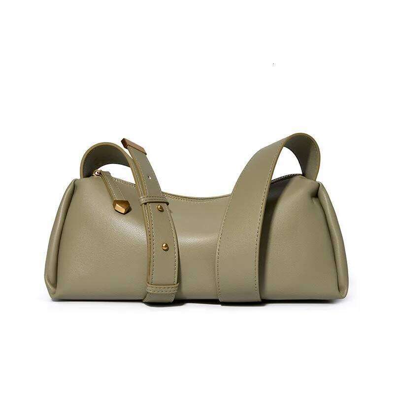 Cowhide 2025 New Crossbody Women Premium Feeling Baguette Armpit Bag Summer Soft Leather Women's Bags