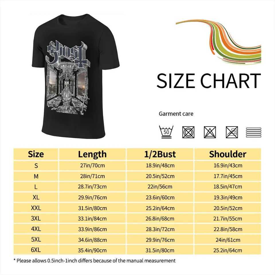 2025 Tour Ghost Band Apparel Shirt Men Women New Skeleta Album Funny Pure Cotton Adult Tops W250607