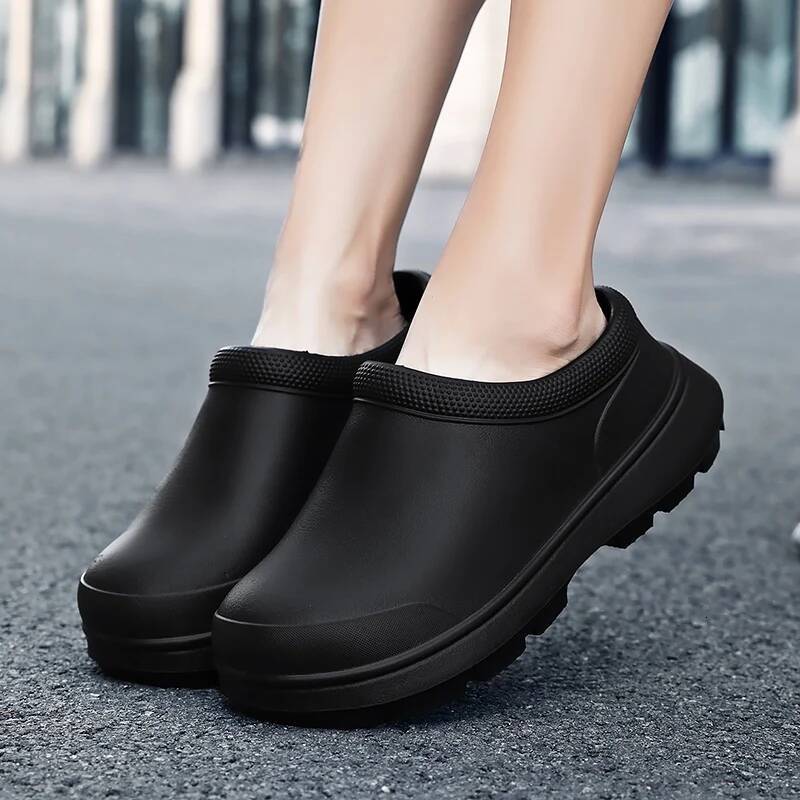 Ddmyoutdoor Women Anti Slip Water Large EVA Chef Nurse Work Elegant Platform Sandals Garden Beach Waterproof Kitchen Shoes Outdoor Shoes