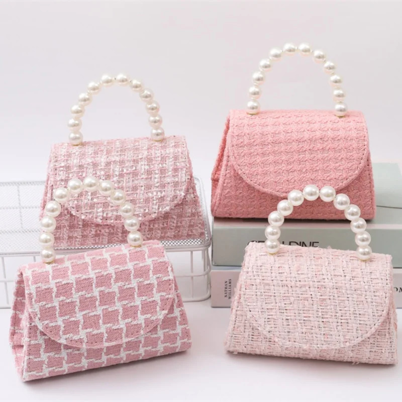 Childrens pearl handbag minimalist crossbody bag class bags for girls kids purses and handbags 250605