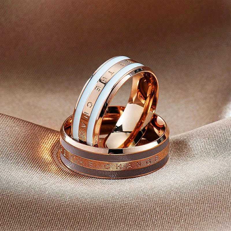 Couple Ring for Men Women Multicolor Wide Ceramics Titanium Steel Finger Accessories Jewelry Lover Gift (R016) W250606