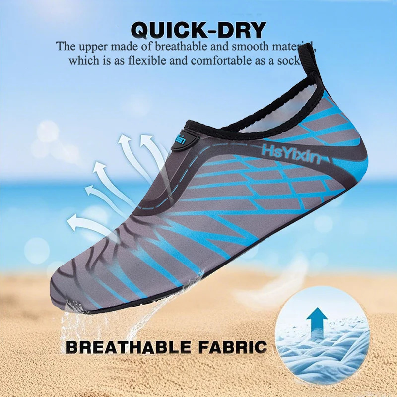Unisex outdoor water shoes Comfortable quick drying beach socks Barefoot shoes Men women Swimming sneakers Yoga casual shoes 250605