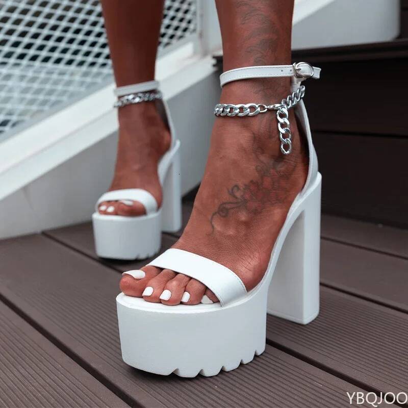 Ddmyoutdoor NEW Muffin Dance T Stage Thick Fish Mouth Cm Spring And Summer Hentian Super High Heel Sandals Simple Outdoor Shoes