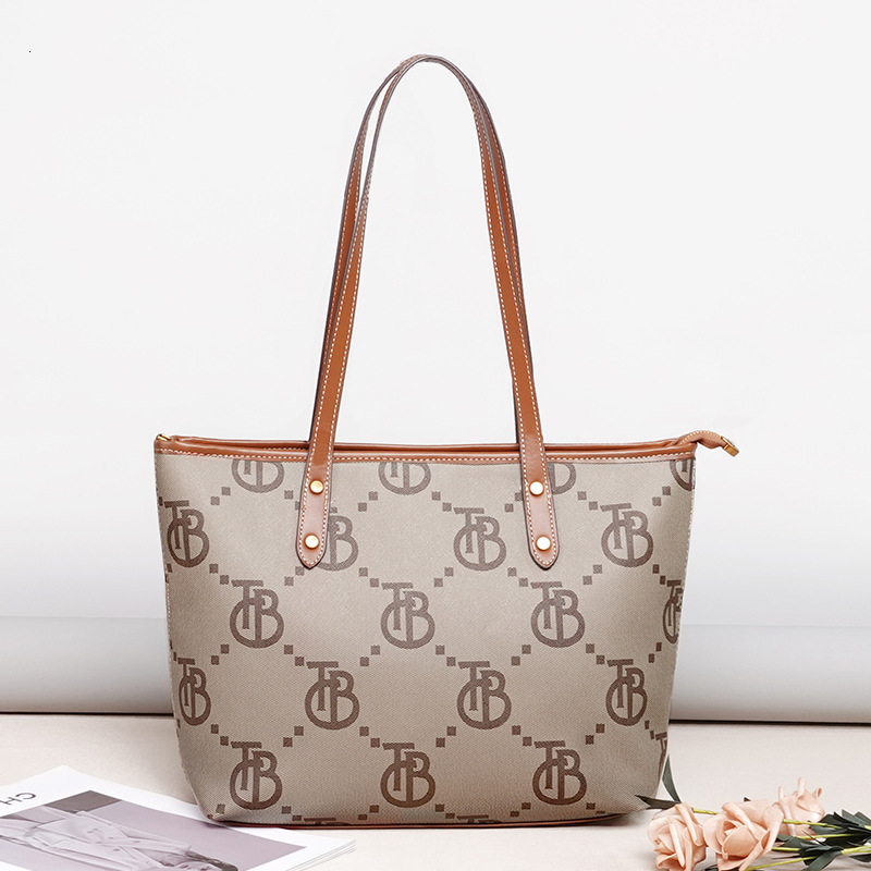 Top quality Brand High Quality New Style Tote Bag Large Capacity Women's High-end Versatile Shoulder Handbag European and Women's Bag New Fr