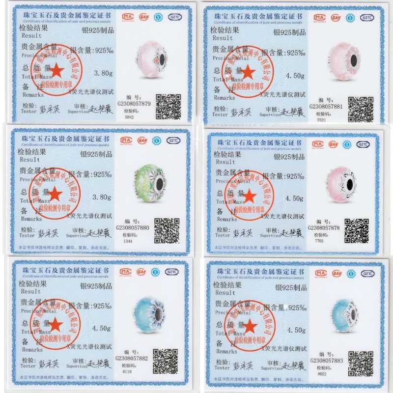 Sterling Silver 925 Flower Charms Original Glass Bead Colored Murano Fit Bracelet for Women DIY Fine Jewelry Gifts XJ250607