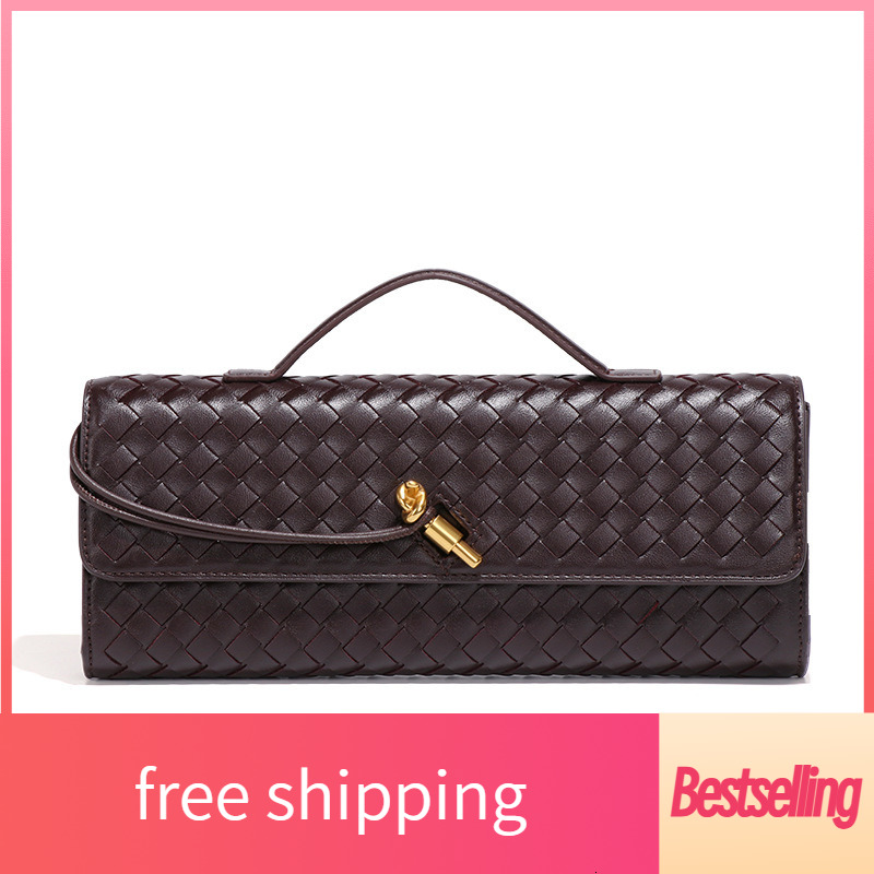 New designer shoulder bag accordion bag fashionable horizontal handbag multifunctional women's crossbody bag large capacity walle Woven bag