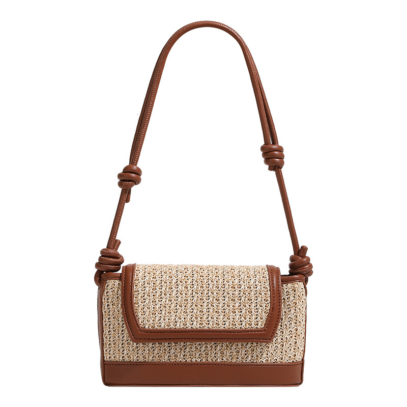 Free Shipping Designer Bags 2025 Summer New Niche High-end Bag Single Shoulder Crossbody Small Luxury Square Bag Fashion Versatile Knot Woven Women 