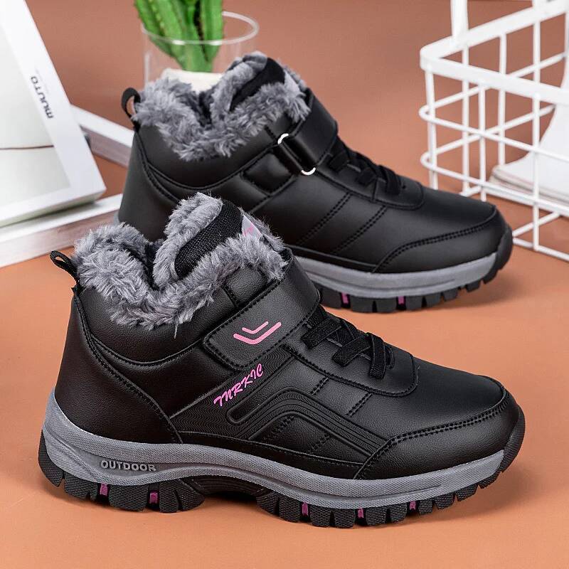 Ddmyoutdoor Ddmyoutdoor Men S Snow Women Slip On Winter Waterproof Comfortable Ankle Boots Sneakers Plush Hiking Walking Couple Shoes Outdoor Outdoor 
