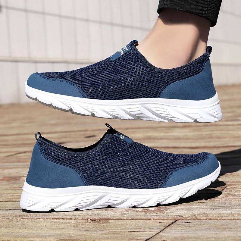 Ddmyoutdoor Summer High Quality Running Mesh Soft Sole Tenis Masculino Sneakers Fashion Outdoor Walking Breathable Flat Shoes Large Size Outdoor Shoes