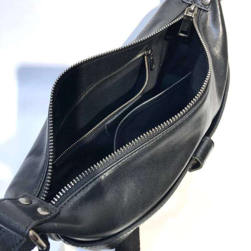 Handmade Vegetable Tanned Leather Crossbody For Women Quality Solid Color Shoulder Tote Purse Adjustable Strap Messenger Bag 2025/06/07