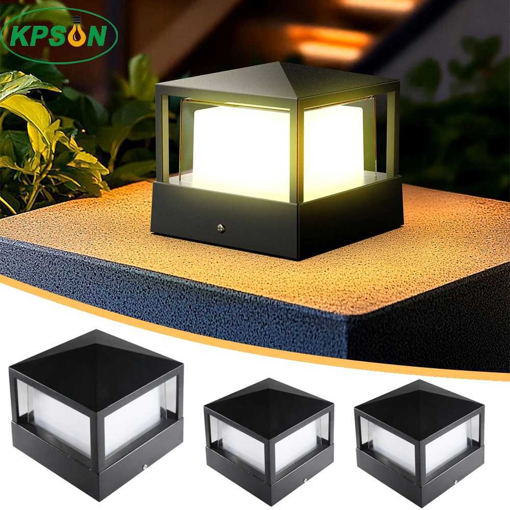 Outdoor Landscape Lights Waterproof 6W 12W LED Fence Balcony Pillar Post Cap Lamp Pipe Garden Street Decorative Light 110V 220V W250607