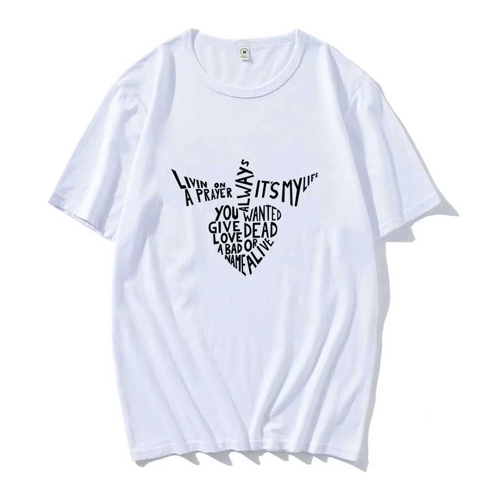 BonJovi T-shirts Funko Pop Gothic Aesthetic Men/Women Tee-shirt Summer 00% Cotton Round Neck T-shirt Mens Casual Clothing W250607