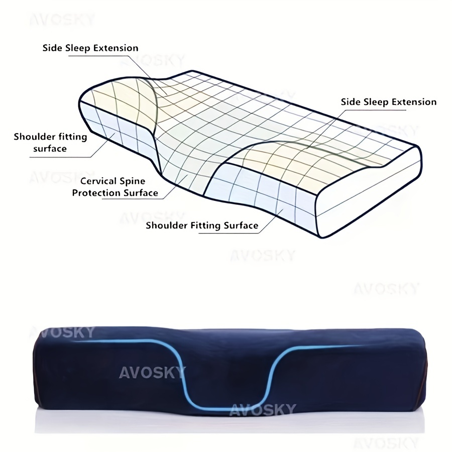 Butterfly-shaped snore-stopping pillow Anti-snoring Neck-protecting Pillow Repair Sleeping Side Pillow Core Memory Cotton Pillow