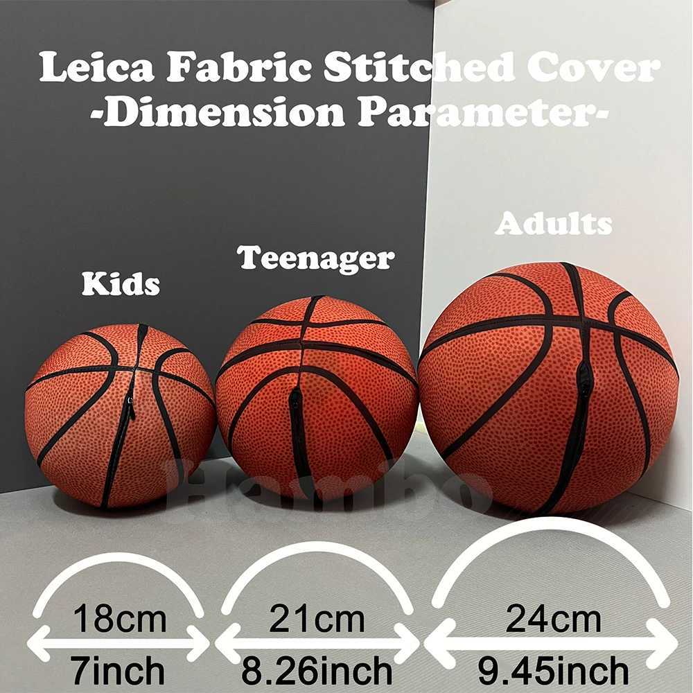 Fabric Cover Silent Basketball Number 7#/5#/3# Durable Airless Foam Basketballs Dribble Quiet Indoor Basketball Hoop Sports Articles XJ250606