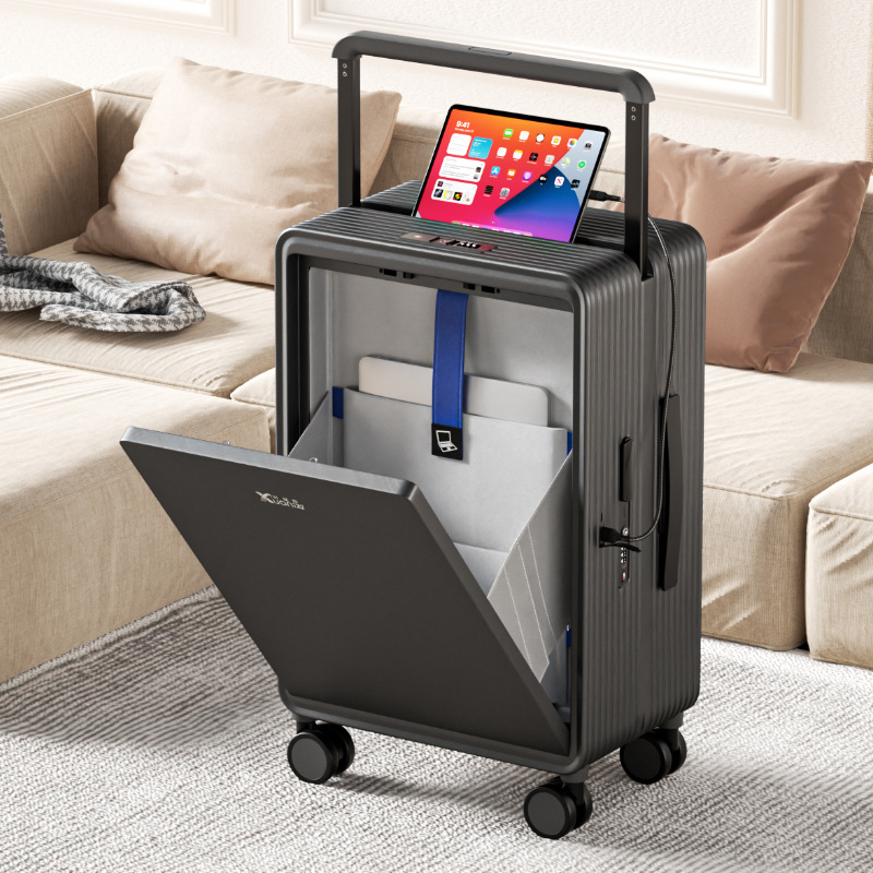 Wide pull rod travel case scratch resistant and wear-resistant password universal wheel boarding case
