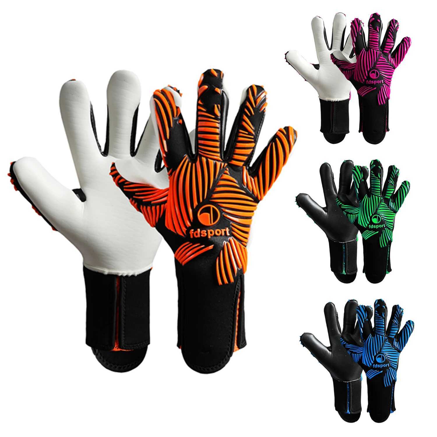 4mm Latex Goalkeeper Gloves Premier Quality Football Soccer Men Women Thick Gloves Football Non-Slip Futebol Match Goalie Gloves XJ250606