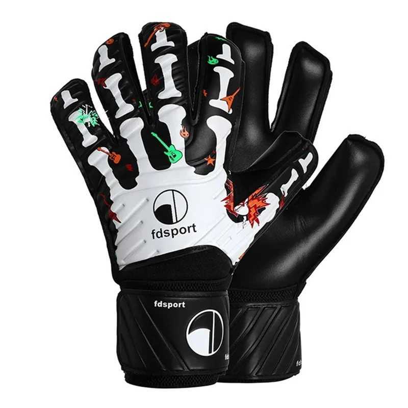 Mens Adult Youth Goalkeeper Gloves Football Soccer Match Training Goalie Gloves Non-slip Thickened Latex Glove Finger Save Guard XJ250606