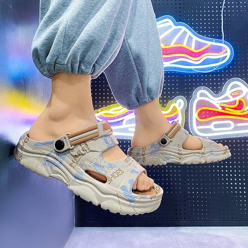 Ddmyoutdoor New Summer Indoor Shoes Beach Casual Slippers Soft Sole Platform Slides Men EVA Flip Flops Couple Sandals outdoor shoes