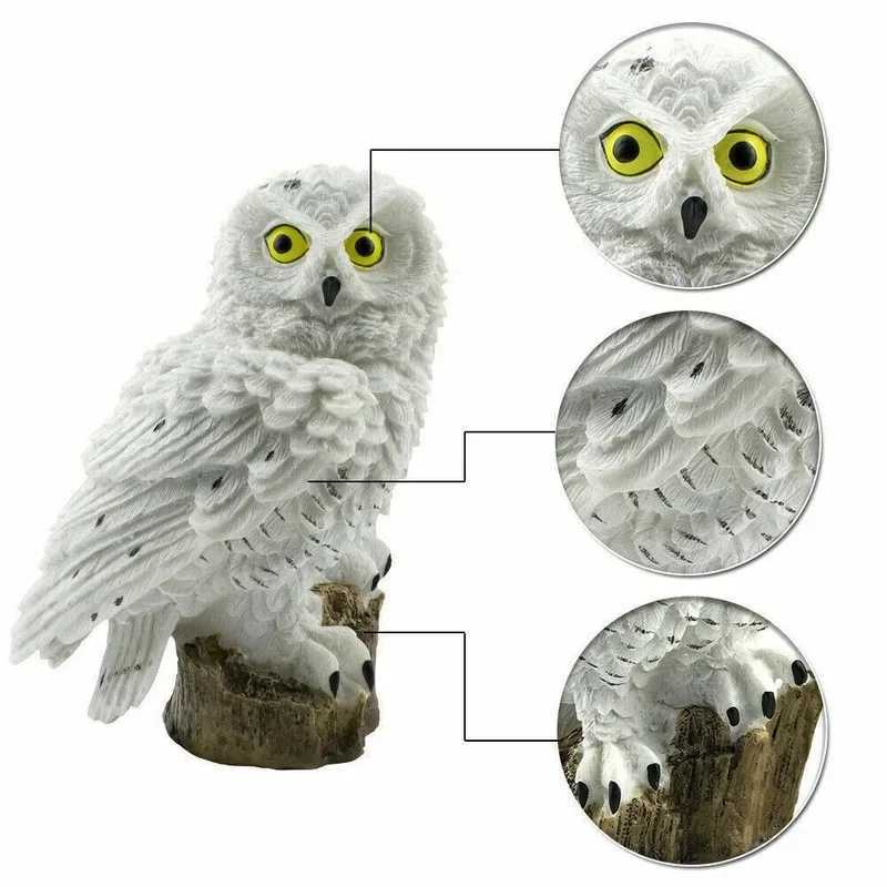 Outdoor Solar Lights Solar Powered LED Owl Garden Lights Owl Animal Lawn Lamps Waterproof Solar Lamp for Christmas Decoration W250607